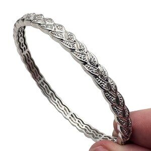 Designer Belle Etoile Womens Bangle Bracelet Sterling Silver Cubic Zirconia